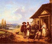Wojciech Gerson In front of the hut. oil painting reproduction